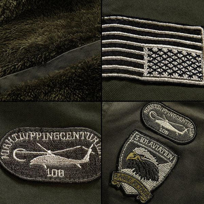 Army Style Daily Wear Men's Jacket With Velvet Inside Winter Wear - Kingerousx