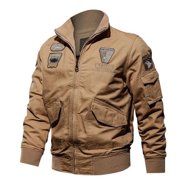 Army Style Daily Wear Men's Jacket With Velvet Inside Winter Wear - Kingerousx
