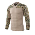 Army Style Men's V-Necklace Long Sleeve Shirt - Kingerousx