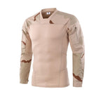Army Style Men's V-Necklace Long Sleeve Shirt - Kingerousx