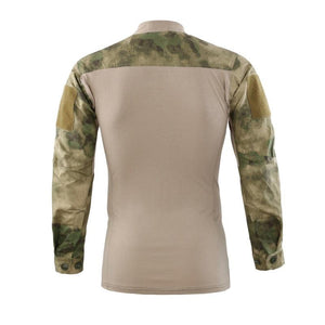 Army Style Men's V-Necklace Long Sleeve Shirt - Kingerousx