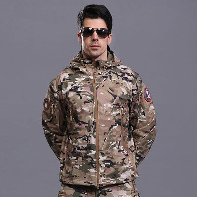 Classic Shark Skin Men's Tactical Jacket - Kingerousx