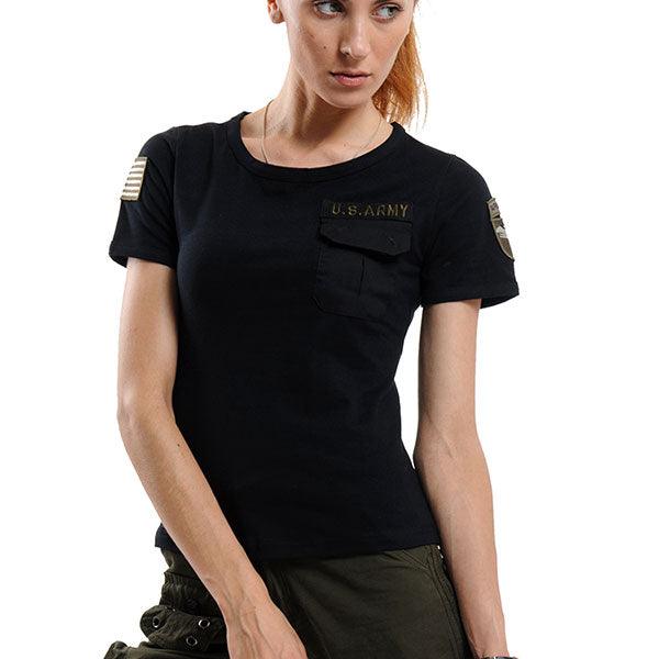 Classic US Army Style Women T-Shirt - Kingerousx