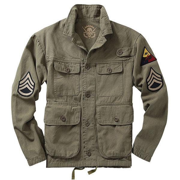 Fashion Army Style Men's Jacket Coat Thick 100% Cotton - Kingerousx
