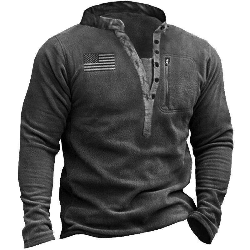 Fashion Style V-Neck Men's Sweater Coat - Kingerousx