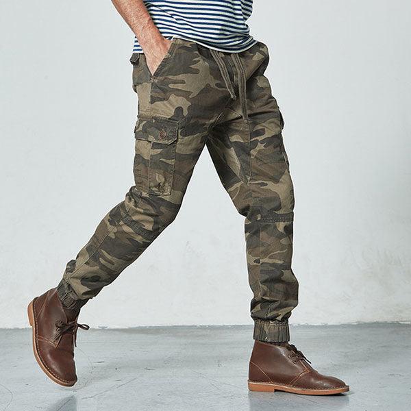 High Quality 100% Cotton Side Pocket Men's Jogger Pants - Kingerousx