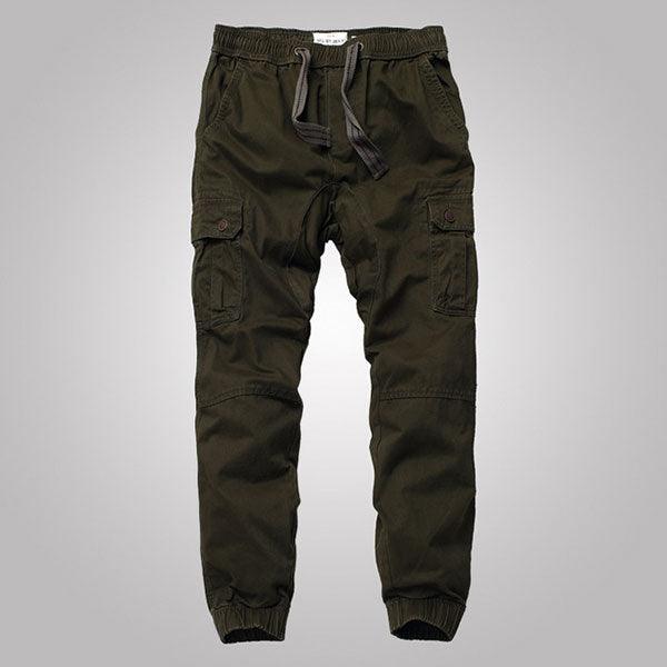High Quality 100% Cotton Side Pocket Men's Jogger Pants - Kingerousx