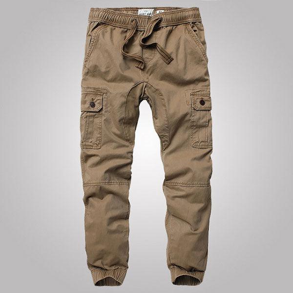 High Quality 100% Cotton Side Pocket Men's Jogger Pants - Kingerousx
