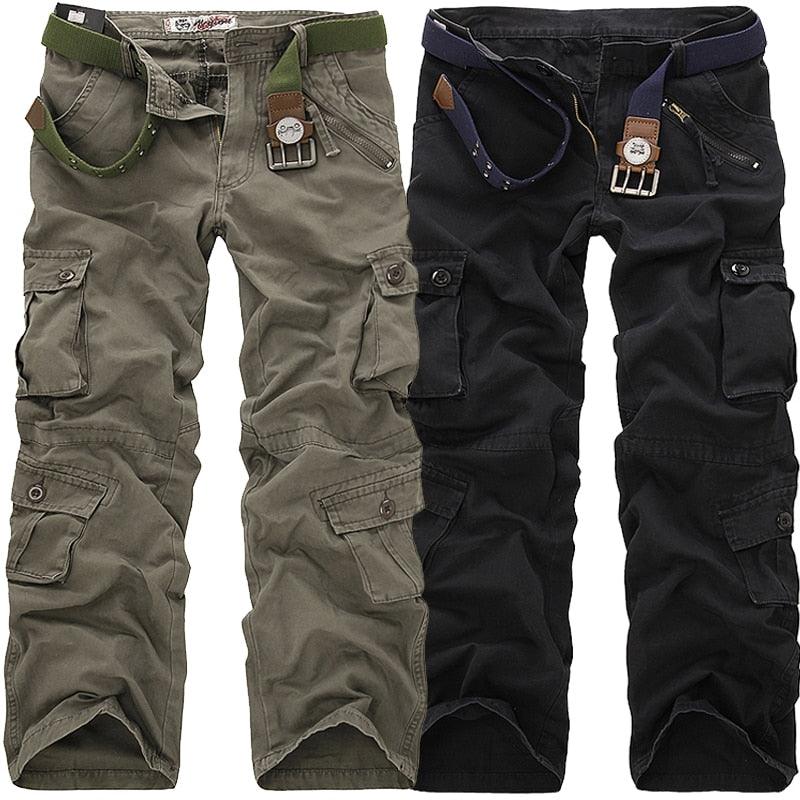 High Quality Men's Cargo Pants Casual Loose Multi Pocket - Kingerousx