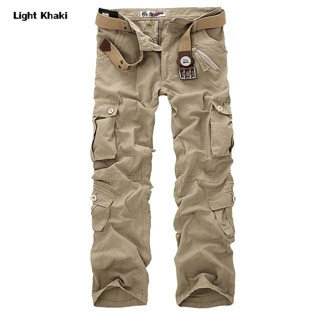 High Quality Men's Cargo Pants Casual Loose Multi Pocket - Kingerousx