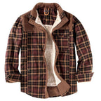 High Quality US Size Thick Men's Shirt Coat With Velvet Inside - Kingerousx