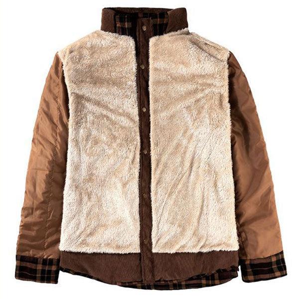 High Quality US Size Thick Men's Shirt Coat With Velvet Inside - Kingerousx