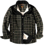 High Quality US Size Thick Men's Shirt Coat With Velvet Inside - Kingerousx