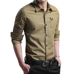 Men's Stand Collar Shirt - Kingerousx