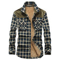 Men's Thick Warm Artificial Lamb Cashmere Shirt - Kingerousx