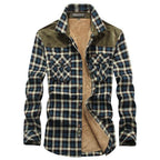 Men's Thick Warm Artificial Lamb Cashmere Shirt - Kingerousx