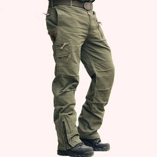 Military Style Casual Multi-Pocket Cargo Pant - Kingerousx