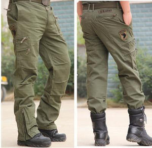 Military Style Casual Wear Multi-Pocket Cargo Pant - Kingerousx