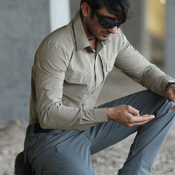 Quick Dry Material Men's Tactical Shirt - Kingerousx