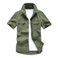 Retro Solid Color Men's Leisure T-Shirt - Kingerousx
