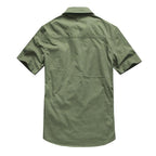 Retro Solid Color Men's Leisure T-Shirt - Kingerousx