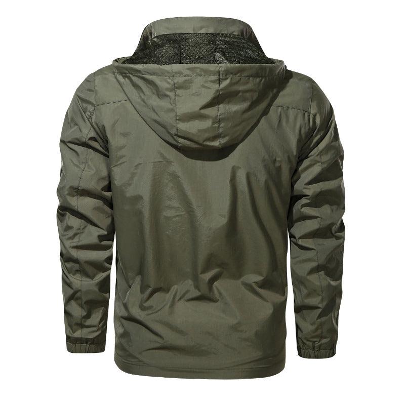 Simple Design Casual Outdoors Men's Jacket Large Size Available - Kingerousx