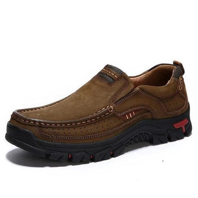 Spring Autumn Stylish Men Leather Hiking Shoes - Kingerousx