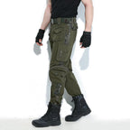 Stripe Element Army Style Multi-Pocket Cargo Pant - Kingerousx