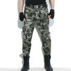 Stripe Element Army Style Multi-Pocket Cargo Pant - Kingerousx