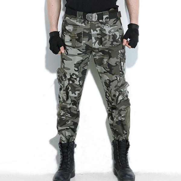 Stripe Element Army Style Multi-Pocket Cargo Pant - Kingerousx