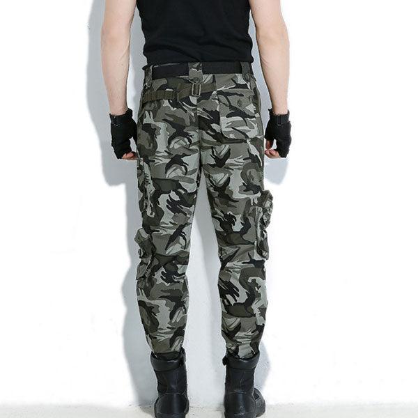 Stripe Element Army Style Multi-Pocket Cargo Pant - Kingerousx