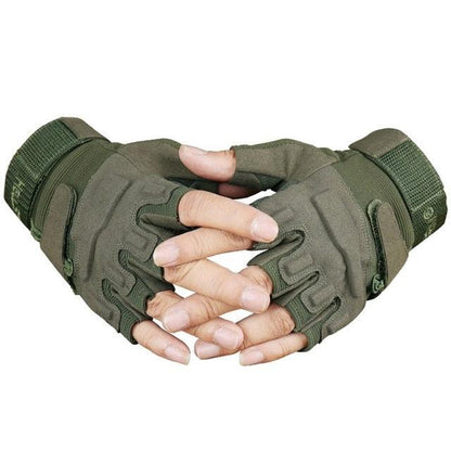 Tactical Fingerless Fighting Combat Glove - Kingerousx
