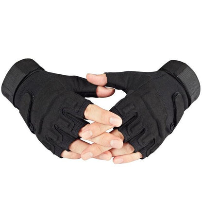 Tactical Fingerless Fighting Combat Glove - Kingerousx