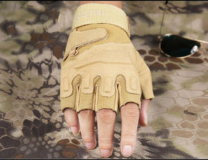 Tactical Fingerless Fighting Combat Glove - Kingerousx