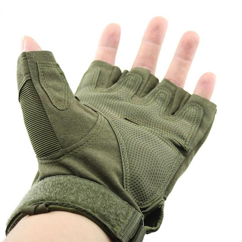 Tactical Fingerless Gloves Military Army Shooting Paintball Airsoft Gloves - Kingerousx