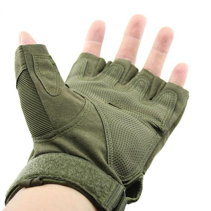 Tactical Fingerless Gloves Military Army Shooting Paintball Airsoft Gloves - Kingerousx
