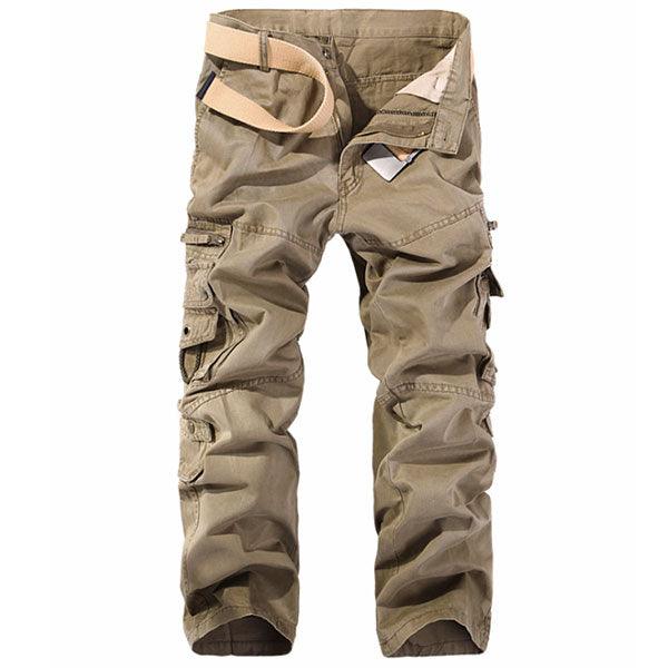 Unique Design Cotton Multi-Pocket Size Zipper Men's Cargo Pants - Kingerousx