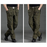 Unisex Classic100% Cotton Zipper Multi-Pocket Pant Large Size Available - Kingerousx