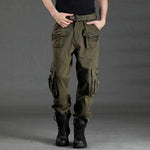 Unisex Classic100% Cotton Zipper Multi-Pocket Pant Large Size Available - Kingerousx
