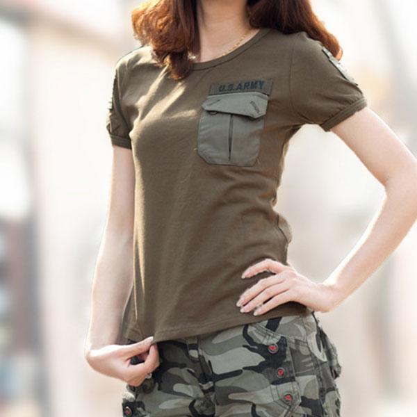 US Army Style Women T-Shirt - Kingerousx