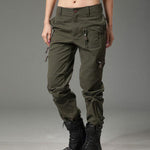 Women Fashion Military Style Pant Large Size Available - Kingerousx
