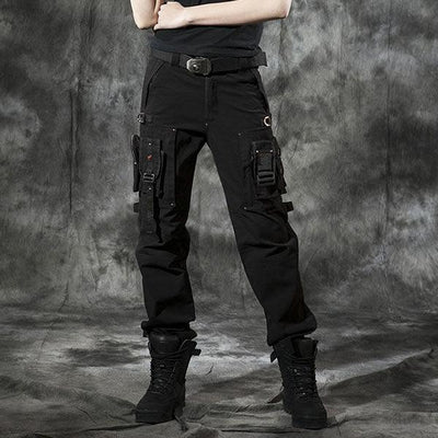 Women Military Style Multi-Pocket Outdoor Wear Pant Large Size Available - Kingerousx