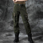 Women Military Style Multi-Pocket Outdoor Wear Pant Large Size Available - Kingerousx